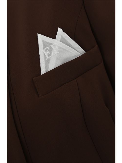 Tailleur in crepe Coffee Elisabetta Franchi | TP00156E2EA3